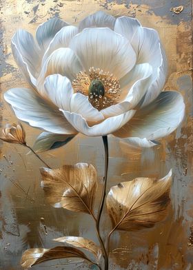 Golden Flower Painting