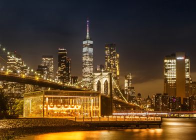 Brooklyn Bridge Night View