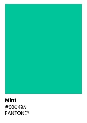 Pantone Mint Color