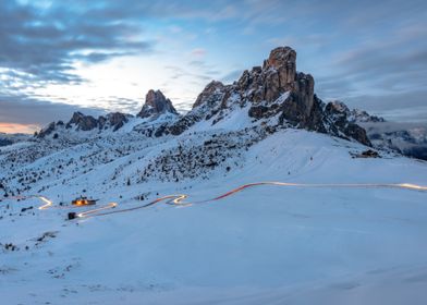 Mountain Road at Dusk | Dolomiten