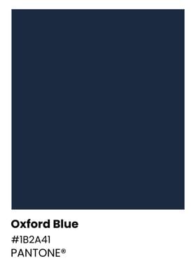 Pantone Oxford Blue Color