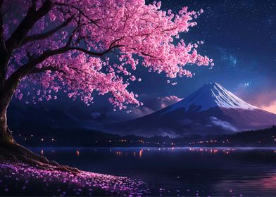 Cherry Blossom Night