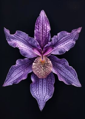 Purple Orchid Flower