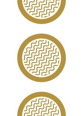 Gold Circle Pattern