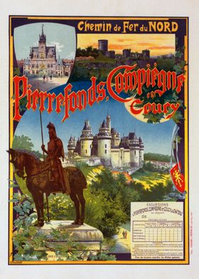 Vintage Travel Poster: Pierrefonds