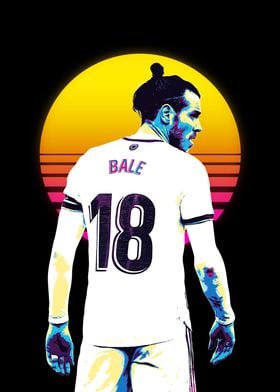 Gareth Bale Retro Art