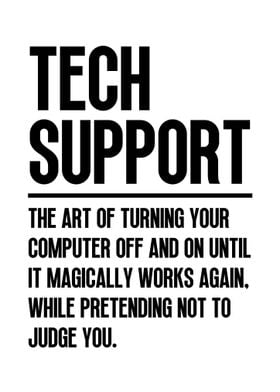 Tech Support Funny Definition