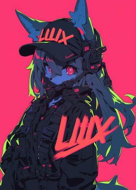 Cyberpunk Fox Girl