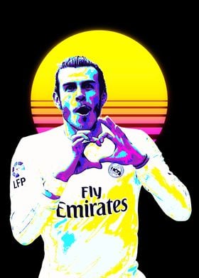 Gareth Bale Retro Art