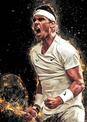 Rafael Nadal Tennis Art