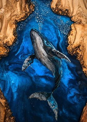 The Whale's Song Resin Art