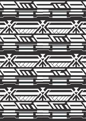 Geometric Black and White Pattern