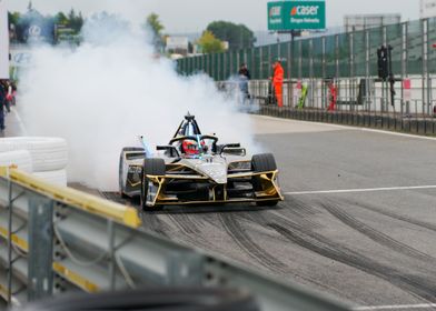 DS Penske Formula E Race Car Drifting