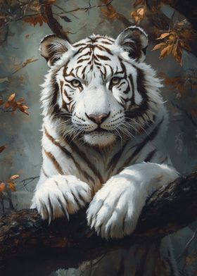 White Tiger in Autumn