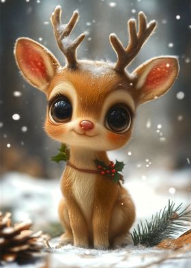 Cute Christmas Reindeer