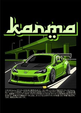 Green Toyota 86 Karma Body Kit