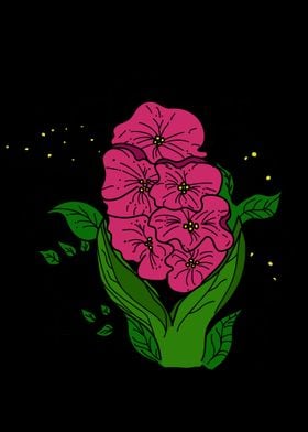 Pink Flower Illustration