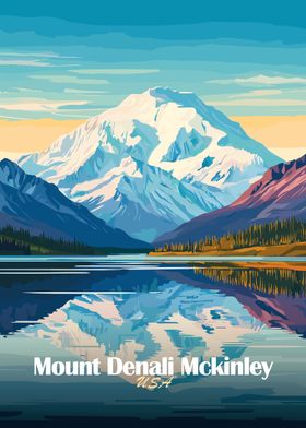 Mount Denali McKinley Poster