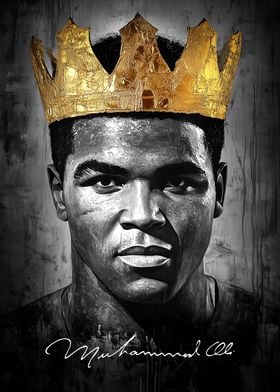 Muhammad Ali King Portrait