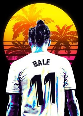 Gareth Bale Retro Art