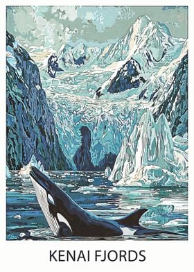 Orca in Kenai Fjords