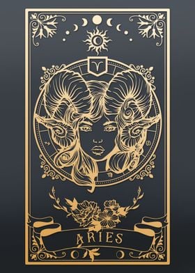 Aries Zodiac Sign Illustration