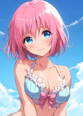 Cute Anime Girl in Bikini