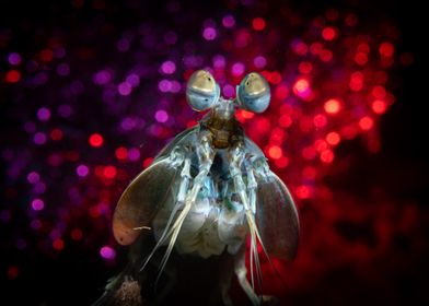 Mantis Shrimp Bubble Bokeh