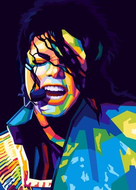 Michael Jackson Wpap Pop Art