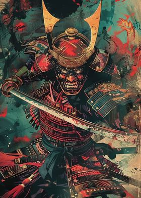 Samurai Warrior Art Print