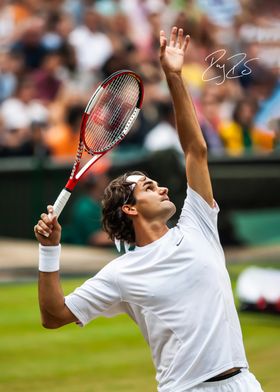 Roger Federer Tennis Serve