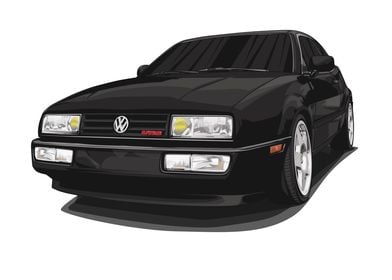 VW Corrado VR6 Black