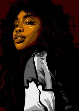 SZA Digital Portrait