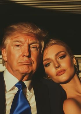 Trump and Woman Portrait