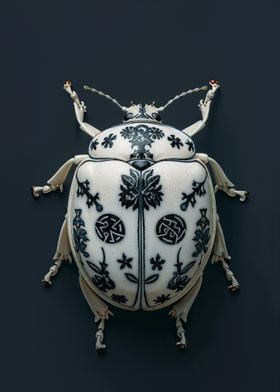 Ornate Beetle Sculpture