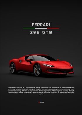 2021 Ferrari 296 GTB - Front - Red