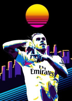 Gareth Bale Retro Art