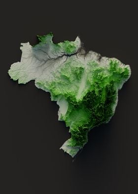 Brazil Topography 