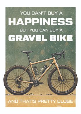 Gravel Bike - Gravel Cycling - Gravel Biking Poster