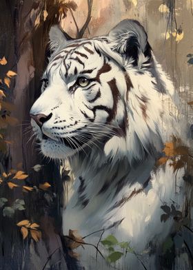 White Tiger Portrait