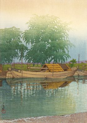 Japanese River Scene