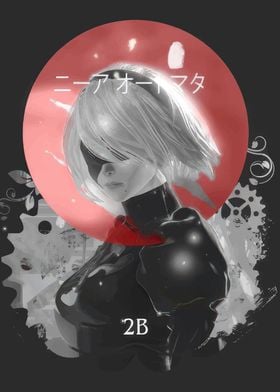 2B Nier Automata Art