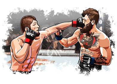 UFC Fight Illustration