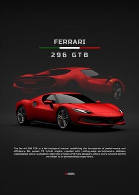 2021 Ferrari 296 GTB - Red - Details