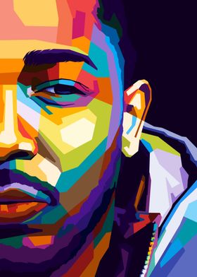 Kendrick Lamar Wpap Pop Art