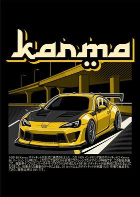 Toyota 86 Karma Body Kit Yellow