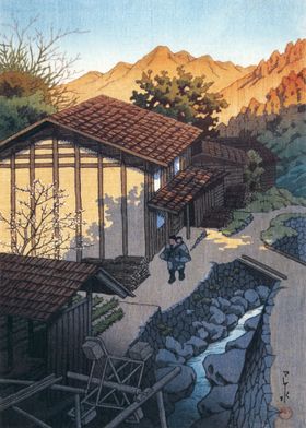 Japanese Village Landscape