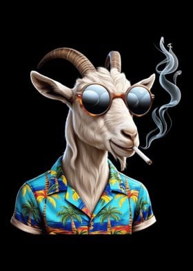 Cool Goat in Sunglasses