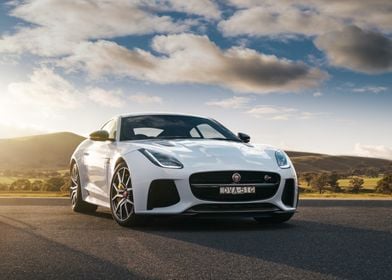 White Jaguar F-Type