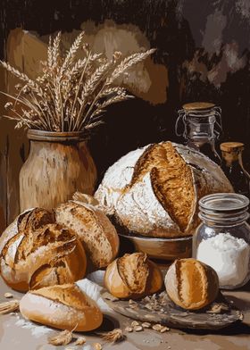 Bread Still Life